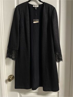 St. John Black Evening Knit Jacket